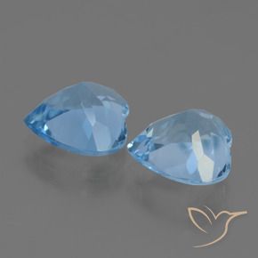 Topaz Gemstones in 9 x 9 mm (calibrated) Size for Sale, Topaz Stones in Sky Blue Color