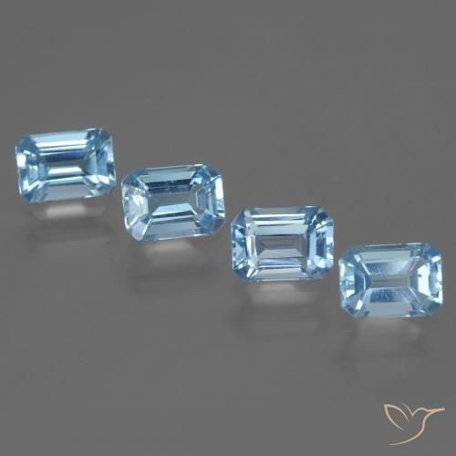 Swiss Blue Topaz Gem - 1.2ct Octagon Step Cut (ID: 448383)