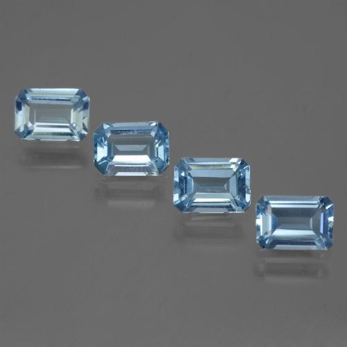 Sky Blue Topaz Gem - 1.1ct Octagon Step Cut (ID: 448387)