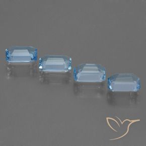 Topaz Gemstones in 7 x 5 mm (calibrated) Size for Sale, Topaz Stones in Swiss Blue Color