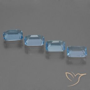 Topaz Gemstones in 7 x 5 mm (calibrated) Size for Sale, Topaz Stones in Sky Blue Color
