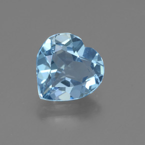 Sky Blue Topaz Gem - 2.3ct Heart Facet (ID: 448400)