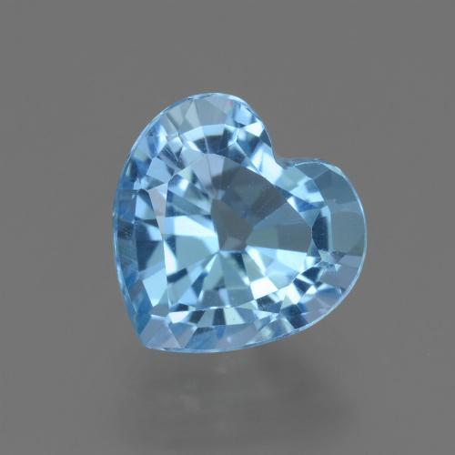Azul Suizo Topacio Gema - 3.3ct Forma de corazón (ID: 448405)