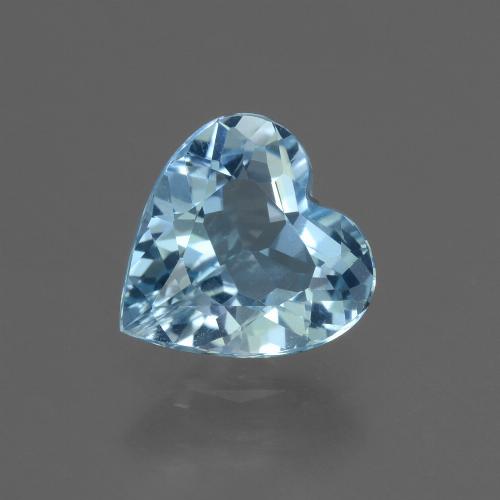 Deep Maya Blue Топаз Камень - 2.7ct Фасетная огранка формы Сердце (ID: 448418)
