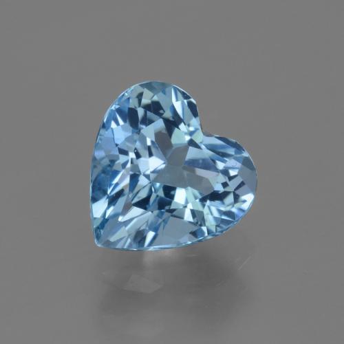 Azul Suizo Topacio Gema - 3.1ct Forma de corazón (ID: 448422)