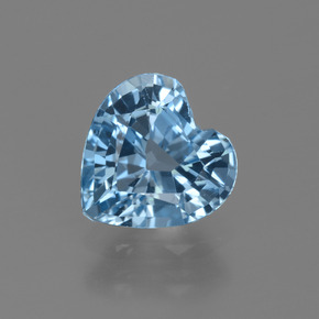 Blau Topas Edelstein - 2.7ct Herz facettiert (ID: 448427)