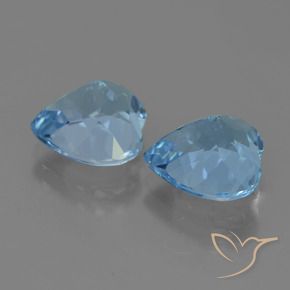 Topaz Gemstones in 10 x 10 mm (calibrated) Size for Sale, Topaz Stones in Sky Blue Color