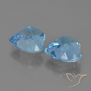 Topaz Gemstones in 10 x 10 mm (calibrated) Size for Sale, Topaz Stones in Swiss Blue Color