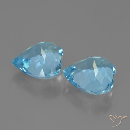 Topaz Gemstones in 10 x 10 mm (calibrated) Size for Sale, Topaz Stones in Swiss Blue Color