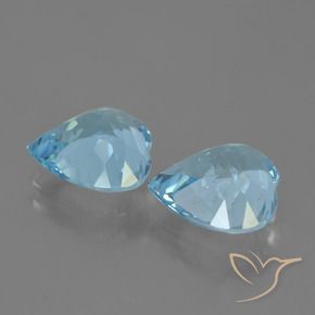 Topaz Gemstones in 10 x 10 mm (calibrated) Size for Sale, Topaz Stones in Sky Blue Color