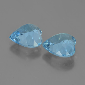 Topaz Gemstones in 10 x 10 mm (calibrated) Size for Sale, Topaz Stones in Swiss Blue Color