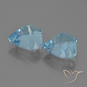 Topaz Gemstones in 10 x 10 mm (calibrated) Size for Sale, Topaz Stones in Swiss Blue Color