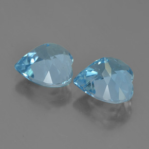 Topaz Gemstones in 10 x 10 mm (calibrated) Size for Sale, Topaz Stones in Swiss Blue Color