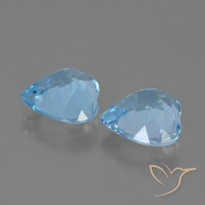 Topaz Gemstones in 10 x 10 mm (calibrated) Size for Sale, Topaz Stones in Sky Blue Color