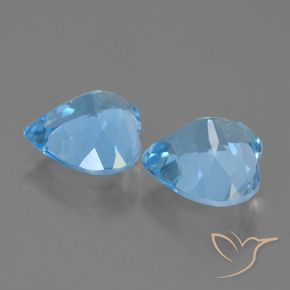 Topaz Gemstones in 10 x 10 mm (calibrated) Size for Sale, Topaz Stones in Sky Blue Color