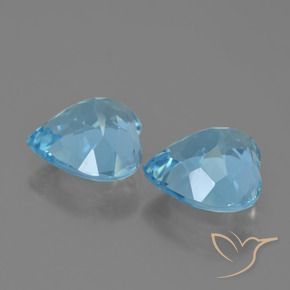 Topaz Gemstones in 10 x 10 mm (calibrated) Size for Sale, Topaz Stones in Swiss Blue Color
