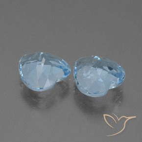 Topaz Gemstones in 10 x 10 mm (calibrated) Size for Sale, Topaz Stones in Sky Blue Color