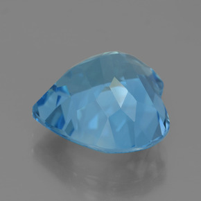 Topaz Gemstone in 13 x 13.1 mm Size for Sale, Topaz Stone in Intense Blue Color