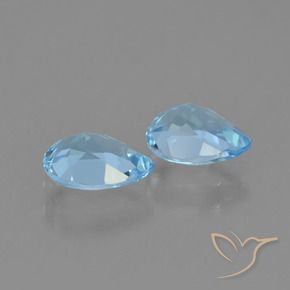 Topaz Gemstones in 7 x 5 mm (calibrated) Size for Sale, Topaz Stones in Sky Blue Color