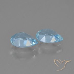 Topaz Gemstones in 7 x 5 mm (calibrated) Size for Sale, Topaz Stones in Sky Blue Color