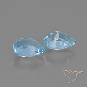 Topaz Gemstones in 7 x 5 mm (calibrated) Size for Sale, Topaz Stones in Sky Blue Color