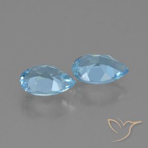 Topaz Gemstones in 7 x 5 mm (calibrated) Size for Sale, Topaz Stones in Sky Blue Color