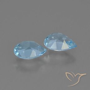 Topaz Gemstones in 7 x 5 mm (calibrated) Size for Sale, Topaz Stones in Sky Blue Color