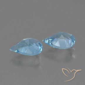 Topaz Gemstones in 7 x 5 mm (calibrated) Size for Sale, Topaz Stones in Sky Blue Color