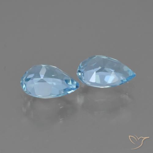 Topaz Gemstones in 7 x 5 mm (calibrated) Size for Sale, Topaz Stones in Sky Blue Color