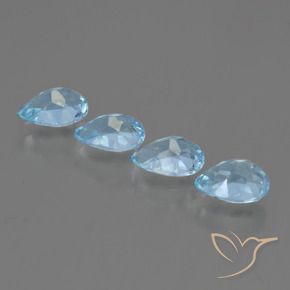 Topaz Gemstones in 7 x 5 mm (calibrated) Size for Sale, Topaz Stones in Sky Blue Color