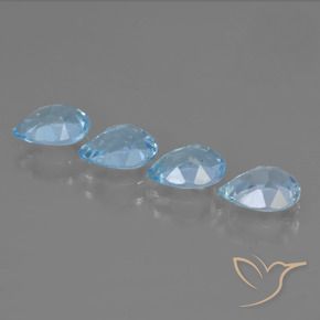 Topaz Gemstones in 7 x 5 mm (calibrated) Size for Sale, Topaz Stones in Sky Blue Color