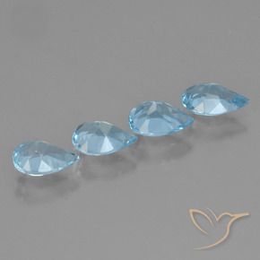 Topaz Gemstones in 7 x 5 mm (calibrated) Size for Sale, Topaz Stones in Sky Blue Color