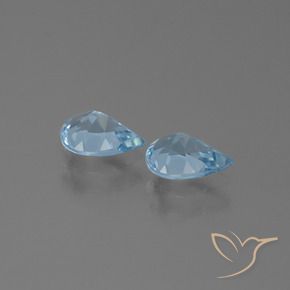 Topaz Gemstones in 7 x 5 mm (calibrated) Size for Sale, Topaz Stones in Sky Blue Color