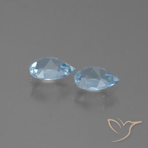 Topaz Gemstones in 7 x 5 mm (calibrated) Size for Sale, Topaz Stones in Sky Blue Color