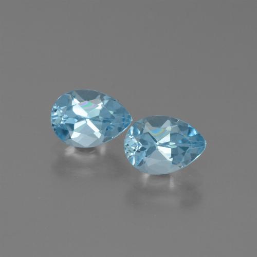 Sky Blue Topaz Gem - 0.9ct Pear Facet (ID: 450434)