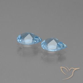 Topaz Gemstones in 7 x 5 mm (calibrated) Size for Sale, Topaz Stones in Sky Blue Color