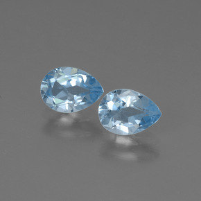 Sky Blue Topaz Gem - 0.9ct Pear Facet (ID: 450490)