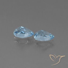 Topaz Gemstones in 7 x 5 mm (calibrated) Size for Sale, Topaz Stones in Sky Blue Color