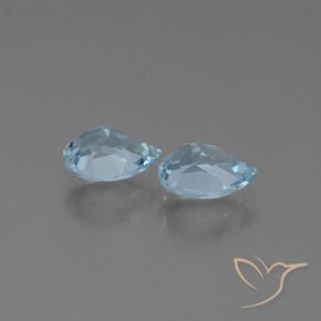 Topaz Gemstones in 7 x 5 mm (calibrated) Size for Sale, Topaz Stones in Sky Blue Color