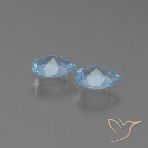 Topaz Gemstones in 7 x 5 mm (calibrated) Size for Sale, Topaz Stones in Sky Blue Color