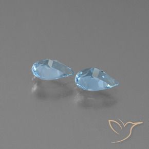 Topaz Gemstones in 7 x 5 mm (calibrated) Size for Sale, Topaz Stones in Sky Blue Color