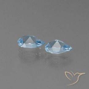 Topaz Gemstones in 7 x 5 mm (calibrated) Size for Sale, Topaz Stones in Sky Blue Color