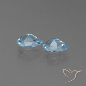 Topaz Gemstones in 7 x 5 mm (calibrated) Size for Sale, Topaz Stones in Sky Blue Color