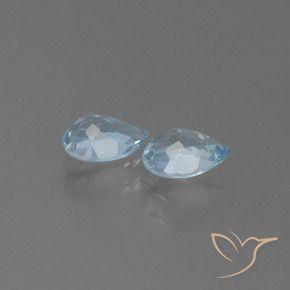 Topaz Gemstones in 7 x 5 mm (calibrated) Size for Sale, Topaz Stones in Sky Blue Color