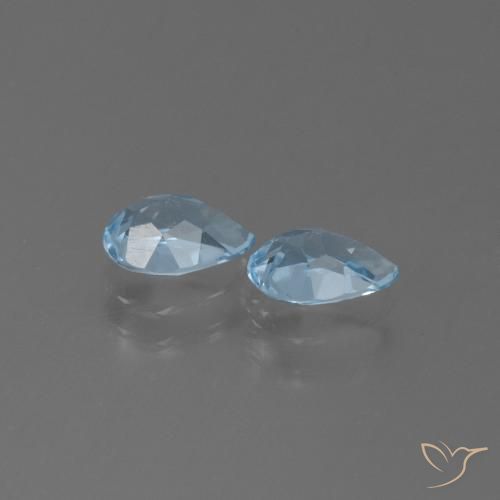 Topaz Gemstones in 7 x 5 mm (calibrated) Size for Sale, Topaz Stones in Sky Blue Color