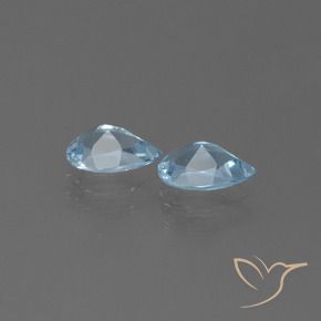 Topaz Gemstones in 7 x 5 mm (calibrated) Size for Sale, Topaz Stones in Swiss Blue Color