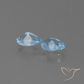 Topaz Gemstones in 7 x 5 mm (calibrated) Size for Sale, Topaz Stones in Sky Blue Color