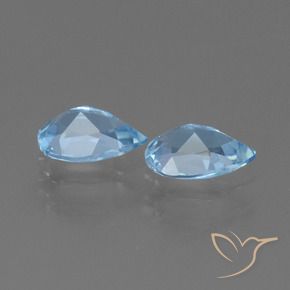 Topaz Gemstones in 7 x 5 mm (calibrated) Size for Sale, Topaz Stones in Swiss Blue Color