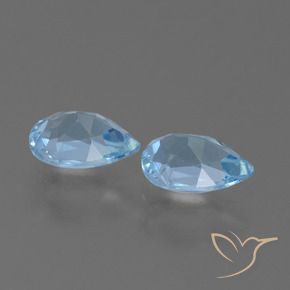 Topaz Gemstones in 7 x 5 mm (calibrated) Size for Sale, Topaz Stones in Sky Blue Color
