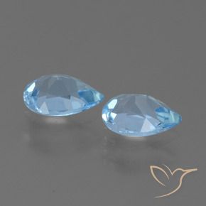 Topaz Gemstones in 7 x 5 mm (calibrated) Size for Sale, Topaz Stones in Sky Blue Color